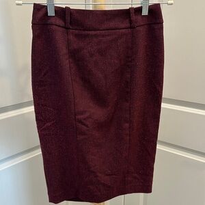 Wilfred Deep Burgundy Pencil Skirt